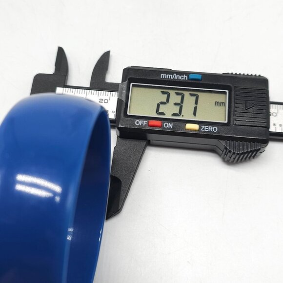 Vintage Blue Lucite Wide Bangle Bracelet Boho - Picture 3 of 5